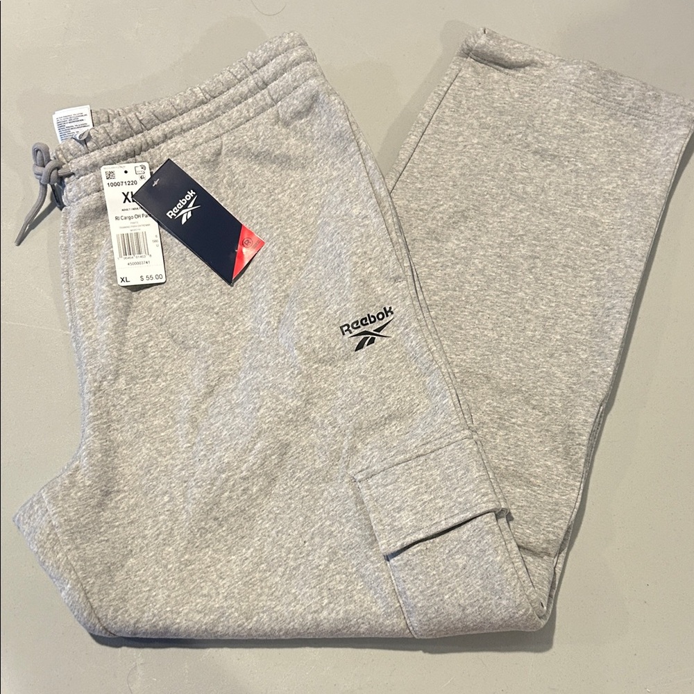Reebok Heather Gray Sweatpants